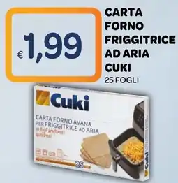 Ekom Carta forno avana per friggitrice ad aria Cuki offerta