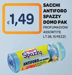 Ekom Sacchi antiforo spazzy domo pak offerta