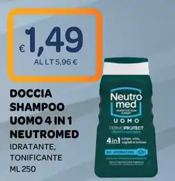 Ekom Doccia shampoo uomo 4 in 1 neutromed offerta
