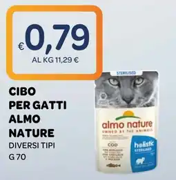 Ekom Cibo per gatti Almo Nature offerta