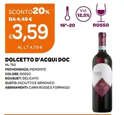 Ekom Dolcetto d'Acqui Doc offerta