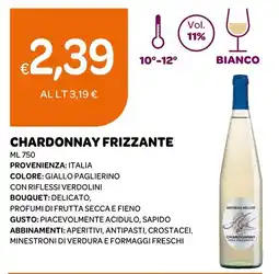 Ekom Chardonnay frizzante offerta