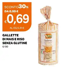 Ekom Gallette di Mais e Riso senza glutine offerta