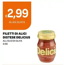 Ekom Filetti di alici distese Delicius all'olio di oliva offerta
