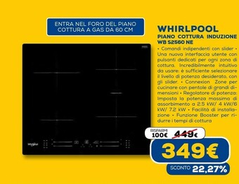 Wb s2560 ne nero da incasso 59 cm piano cottura a induzione 4 fornello(i)