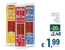 Aldel Discount Salamini stick mix Beri offerta