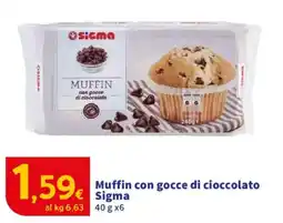 Sigma Muffin con gocce di cioccolato Sigma offerta