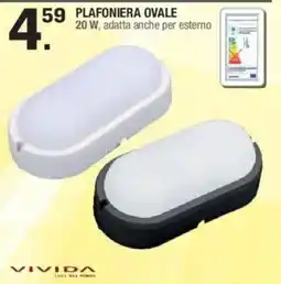 Brico OK Plafoniera ovale Vivida offerta