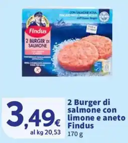 Ok Sigma 2 Burger di salmone con limone e aneto Findus offerta