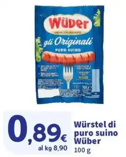 Ok Sigma Würstel di puro suino Wüber offerta