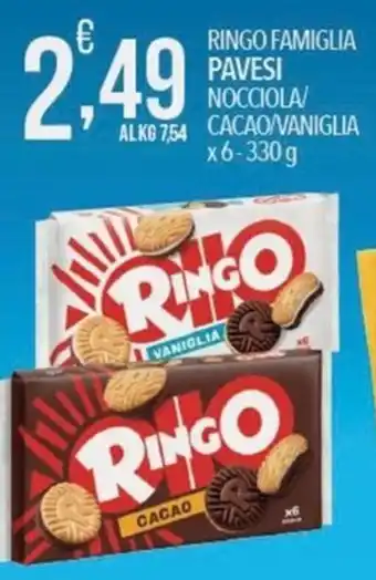 Ringo famiglia pavesi nocciola/cacao/vaniglia
