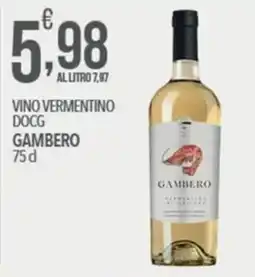 Iper Romagnolo Vino Vermentino DOCG Gambero offerta