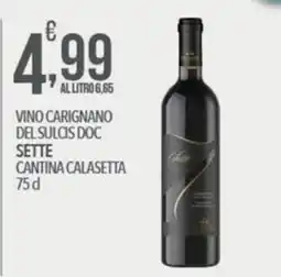 Iper Romagnolo Vino Carignano del Sulcis DOC Sette offerta