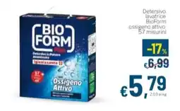 Aldel Discount Detersivo lavatrice BioForm ossigeno attivo offerta