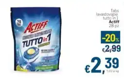 Aldel Discount Tabs lavastoviglie tutto in 1 Actiff offerta