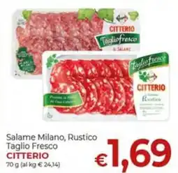 Maxi Nonna Isa Salame Milano, Rustico Taglio Fresco Citterio offerta