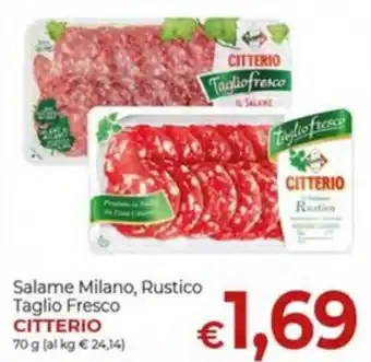 Salame Milano, Rustico Taglio Fresco Citterio