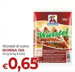 Maxi Nonna Isa Würstel di suino Nonna Isa offerta
