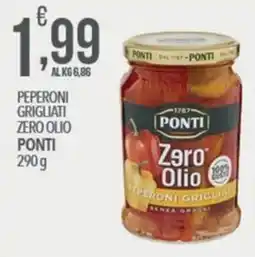 Iper Romagnolo Peperoni grigliati zero olio Ponti offerta
