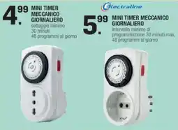Brico OK Mini Timer Meccanico Giornaliero Electraline offerta