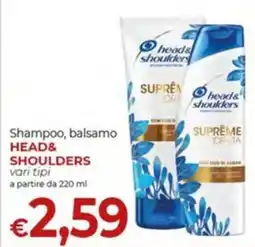 Maxi Nonna Isa Shampoo, balsamo Head&Shoulders offerta