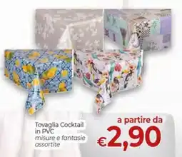 Maxi Nonna Isa Tovaglia Cocktail in PVC offerta
