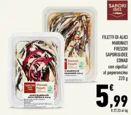 Conad Tuday Filetti di alici marinati freschi Sapori&Idee offerta