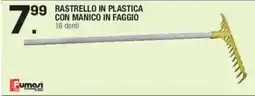 Brico OK Rastrello in plastica con manico in faggio offerta