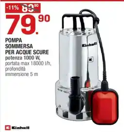 Brico OK Pompa sommersa per acque scure Einhell offerta