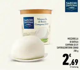 Conad Tuday Mozzarella di Bufala Campana D.O.P. Sapori&Dintorni Conad offerta