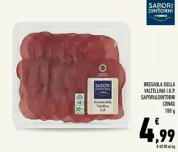 Conad Tuday Bresaola della Valtellina IGP Sapori&Dintorni Conad offerta