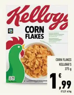 Conad Tuday Corn Flakes Kellogg's offerta