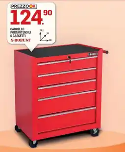 Brico OK Carrello porta utensili 5 cassetti X-ROBUST offerta