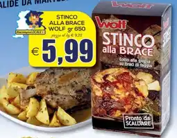 SuperOne Stinco alla brace Wolf offerta
