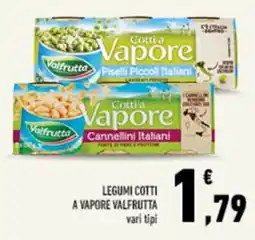 Conad Tuday Legumi cotti a vapore Valfrutta vari tipi offerta