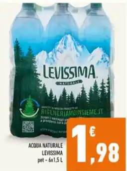 Conad Tuday Acqua naturale Levissima offerta