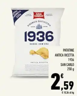 Conad Tuday Patatine antica ricetta 1936 San Carlo offerta