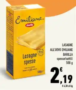 Conad Tuday Lasagne spesse Emiliane Barilla offerta