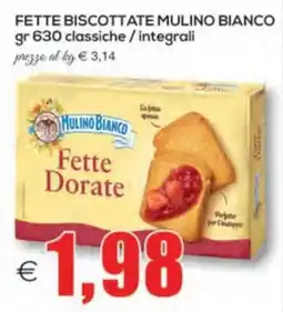 SuperOne Fette biscottate Mulino Bianco offerta