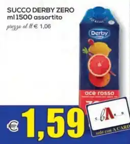 SuperOne Succo Derby Zero offerta