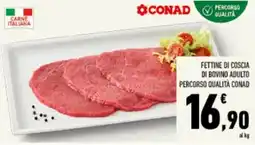 Conad Tuday Fettine di coscia di bovino adulto Percorso Qualità Conad offerta