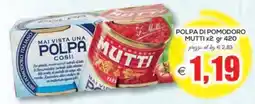 SuperOne Polpa di pomodoro Mutti offerta