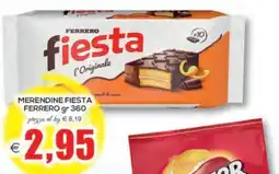 SuperOne Merendine Fiesta Ferrero offerta