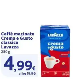 Ok Sigma Caffè macinato Crema e Gusto classico Lavazza offerta