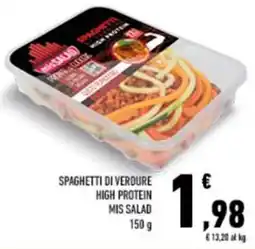 Conad Tuday Mis Salad Spaghetti di verdure high protein offerta