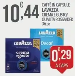 Iper Romagnolo Caffè in capsule Lavazza Crema e Gusto offerta