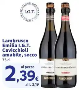 Ok Sigma Lambrusco Emilia I.G.T. Cavicchioli amabile, secco offerta