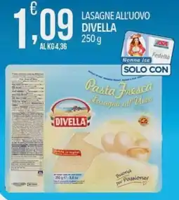 Iper Romagnolo Lasagne all'uovo Divella offerta