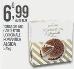 Iper Romagnolo Torta gelato Carte d'or romantica l'originale Algida offerta