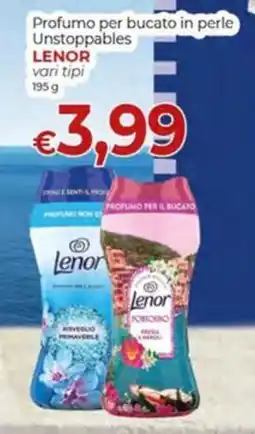 Maxi Nonna Isa Profumo per bucato in perle Unstoppables Lenor offerta